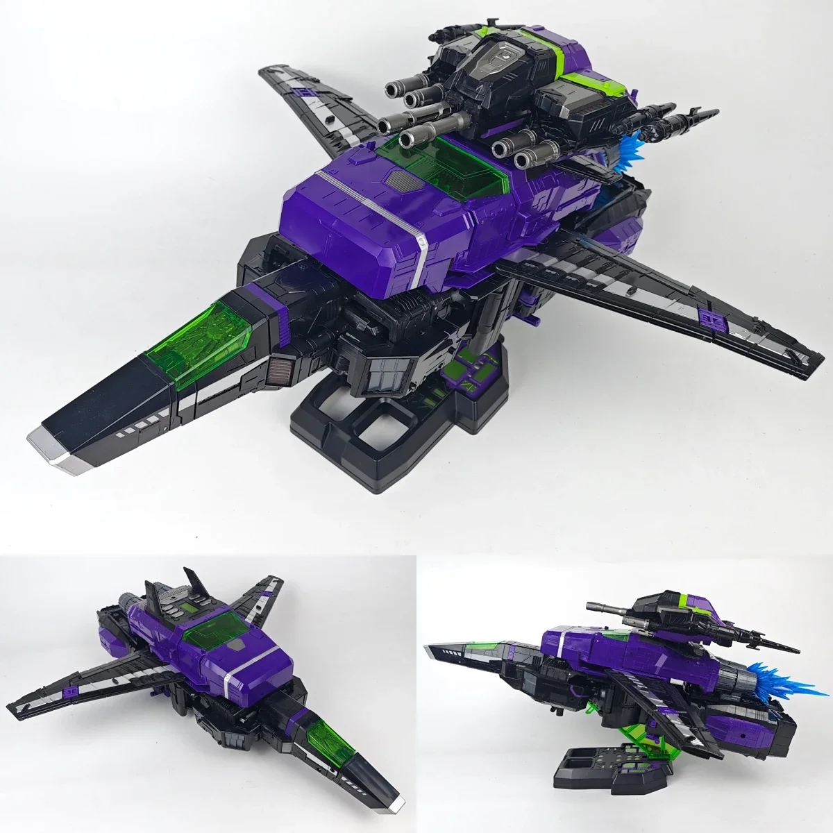 Na stanie Vincoroor Oversize Black Version Jetfire Skyfire 40cm OSKO v33-06b v3306b Transformacja Figurka Akcji