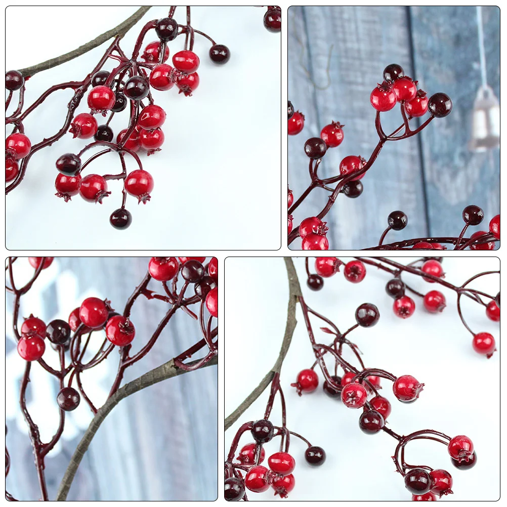 

1Pcs Christmas Red Brown Simulated Fruit Garland Creative Door Hangings Realistic Lightweight Decoration Christmas Tree Supplies