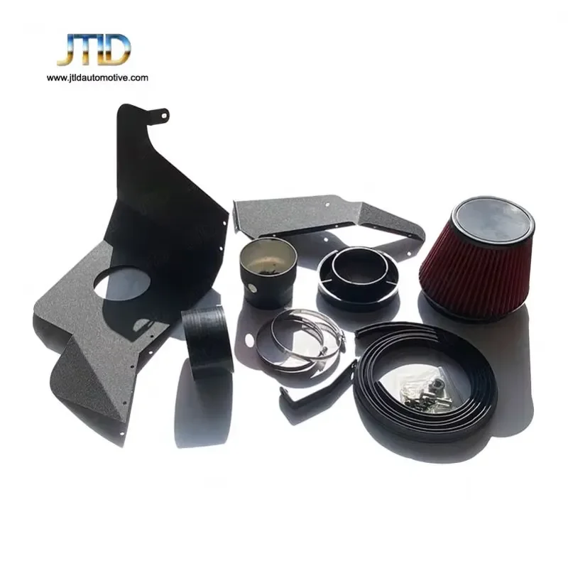 JTLD High Quality Aluminum Cold Shield Air Intake Filter Kit for 2015-2017 Ford Mustang 2.3L