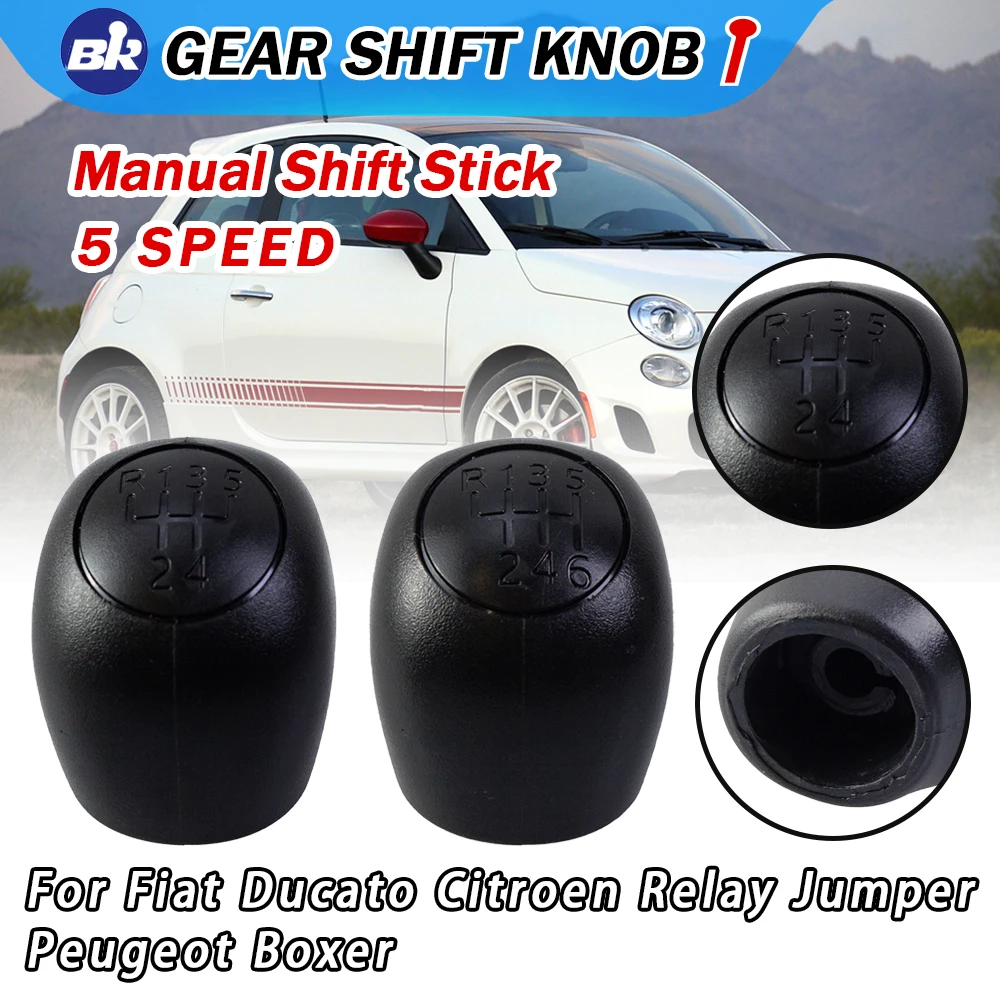 Factory Hot Selling Manual Shift Knob 5 6 Car Gear Shifter Knob For Fiat Ducato 1994-2006 Auto Interior Accessories
