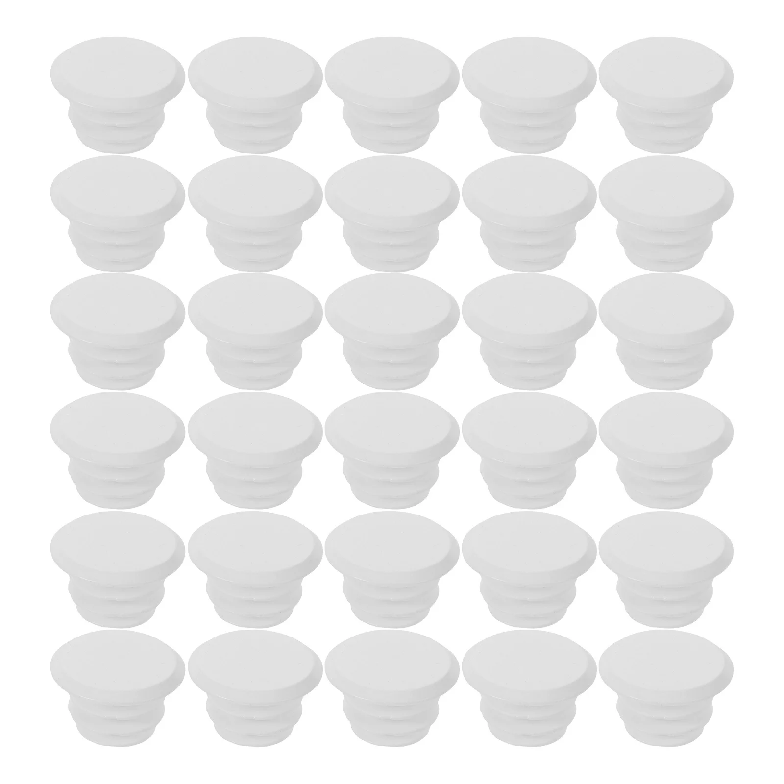 40Pcs Bicycle Handlebar End Plugs Plastic Bar End Caps Comfortable Grip Shockproof Mountain Road Bike Handlebar Plugs White