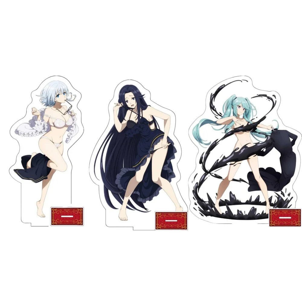 Fans Gifts Anime The Eminence In Shadow HD Figures Puchichoko Petanko Acrylic Stand Desktop Ornament Series About 15cm