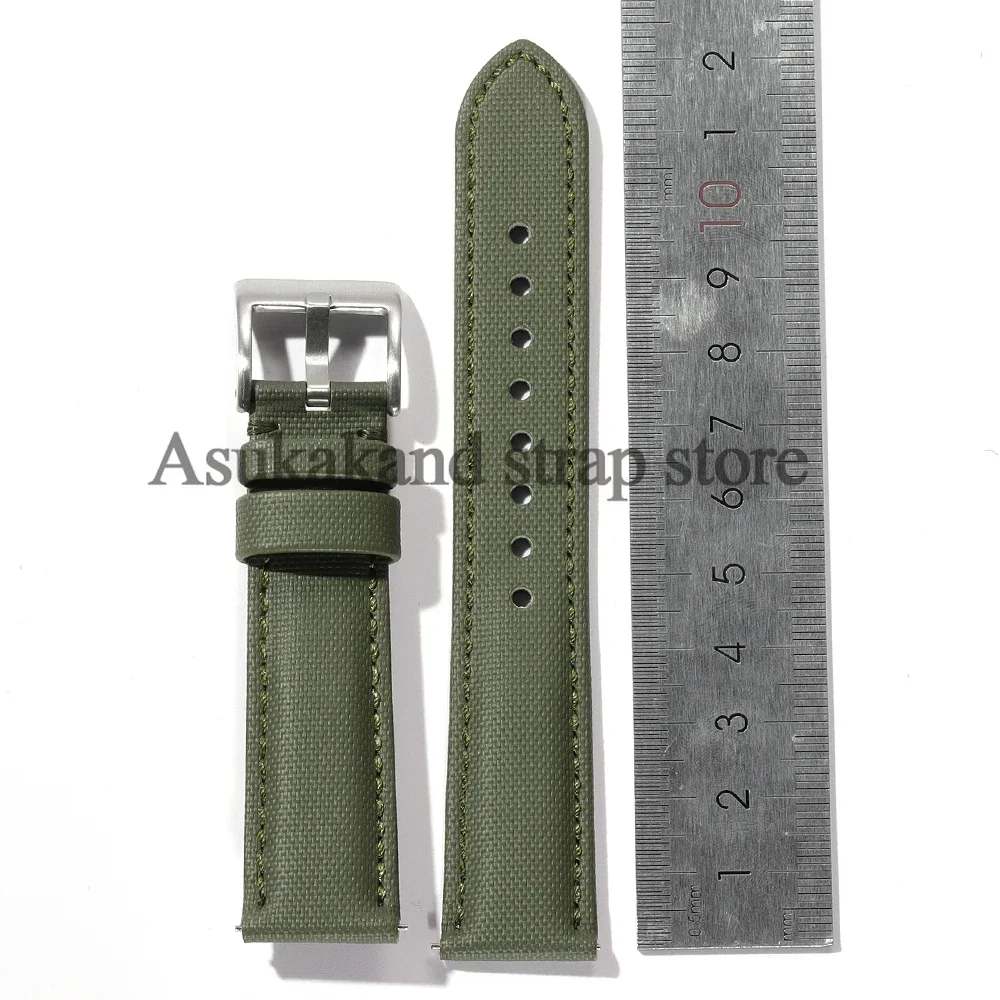 18 مللي متر 20 مللي متر 22 مللي متر الرياضة Sailcloth الإفراج السريع حزام (استيك) ساعة ل Seiko ل بلانكبين ساعة الأشرطة الرجال النساء النايلون النسيج معصمه