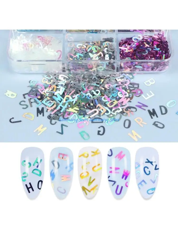 573B English Letters Glitter Sequins Flakes Resin UV Epoxy Mold Fillings Art Decorations DIY Crafts Jewelry Making