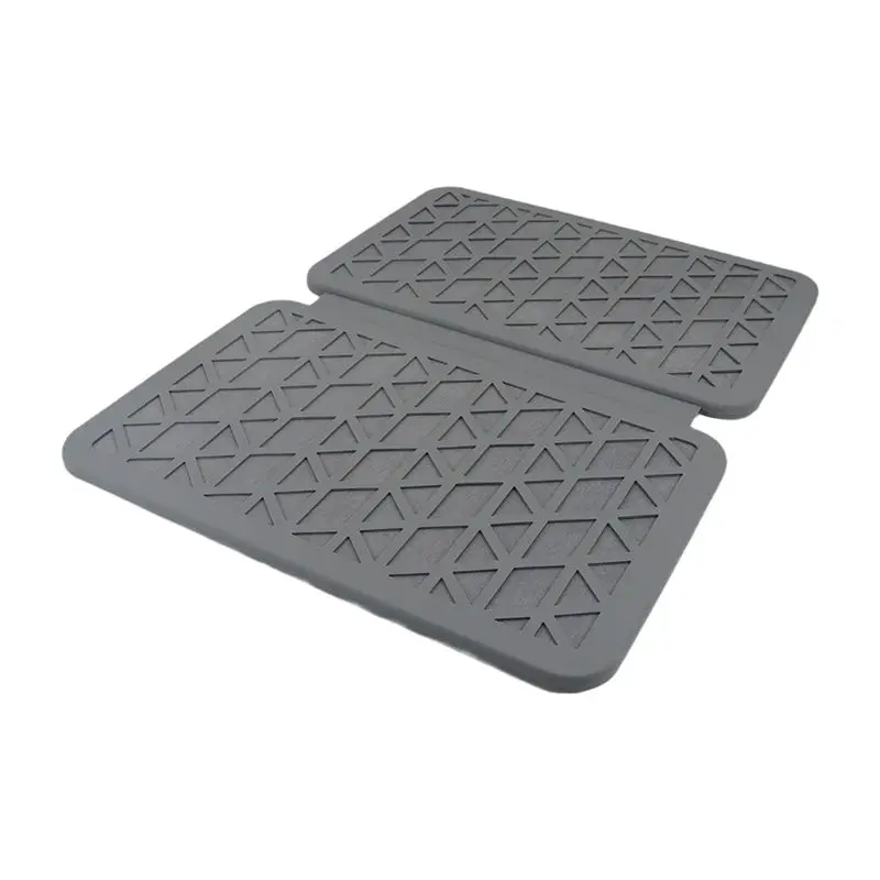 

A56P-Foldable Quick-Dry Mat For Kitchen Countertop Silicon Coated Protect Tableware, Super Absorbent Anti-Slip
