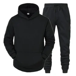 Conjunto de moletons e calças masculinas, fato de treino casual, roupa esportiva, roupa de lazer, outono, inverno