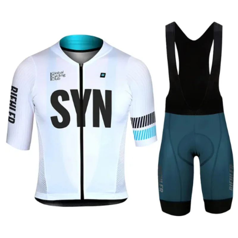 2026syn-road-bike-riding-suit-short-sleeve-bib-pants-set-color-block-sweat-wicking-quick-dry-team-version-milk-silk-men's-cyc
