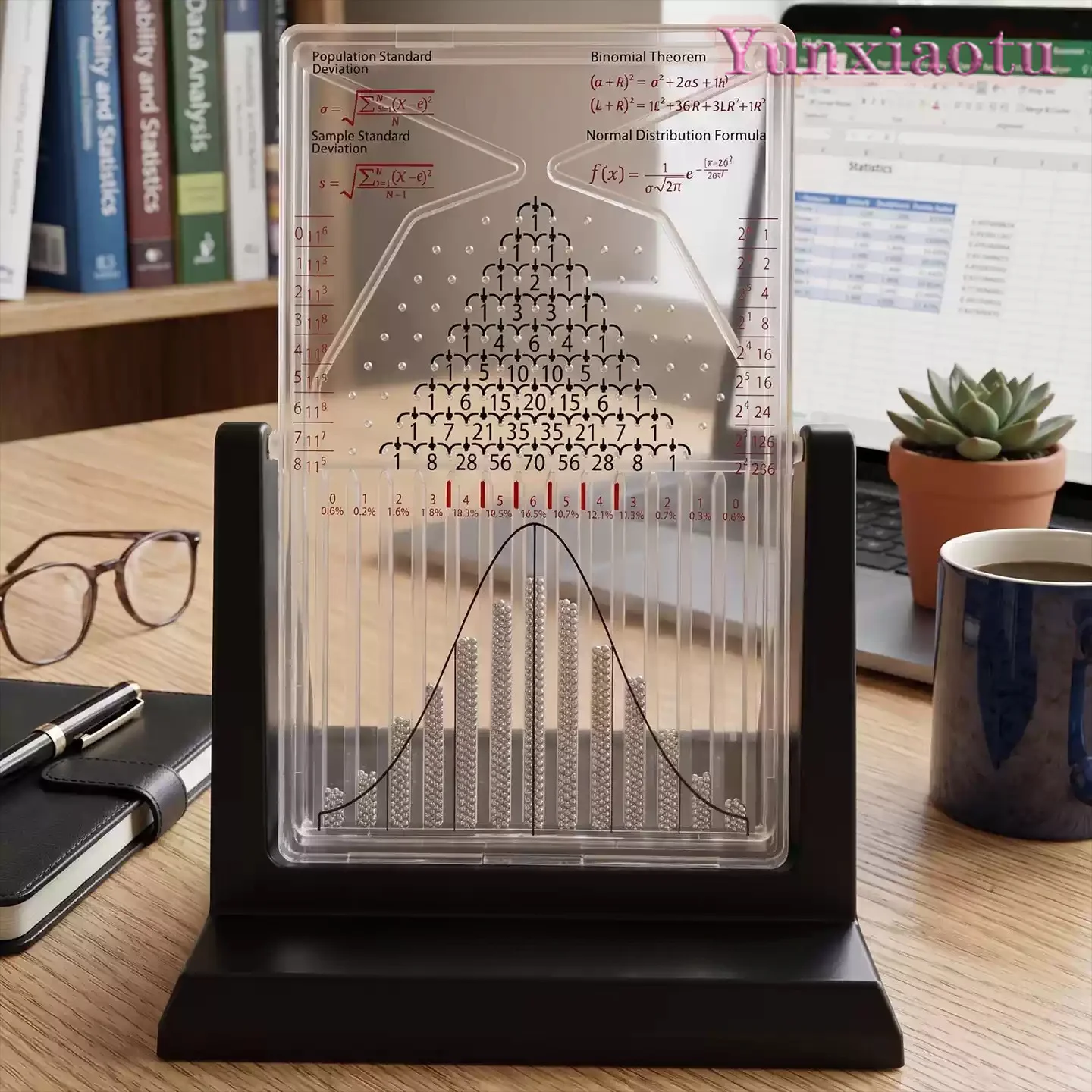 Probability Statistics Teaching Tool, Galton Board Demonstrates Normal Distribution, Math Toy