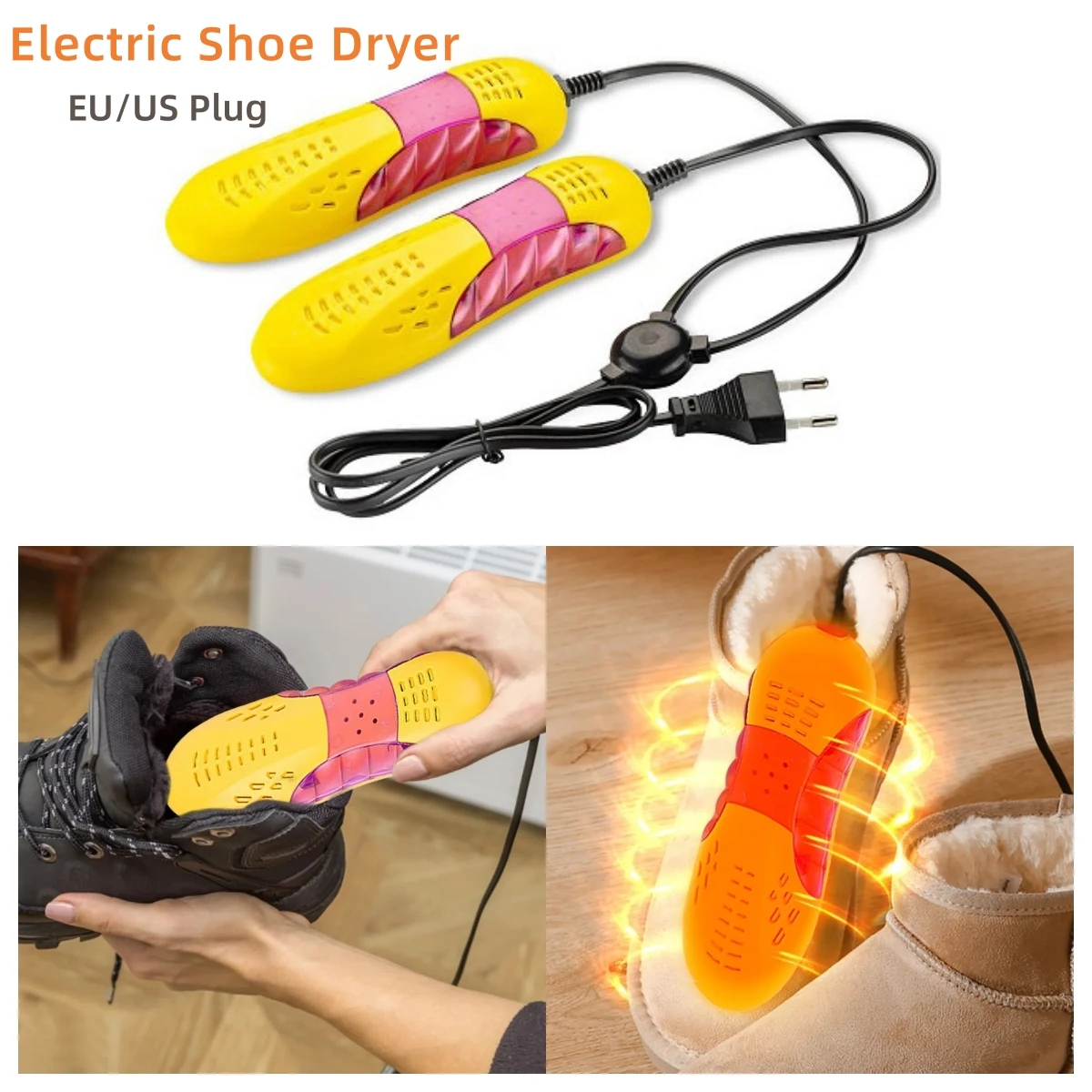 Boots Electric Shoes Dryer Deodorizer with Heat Dehumidifier Device Foot Warmer Heater Eliminate Odor UV Shoe Drying Household