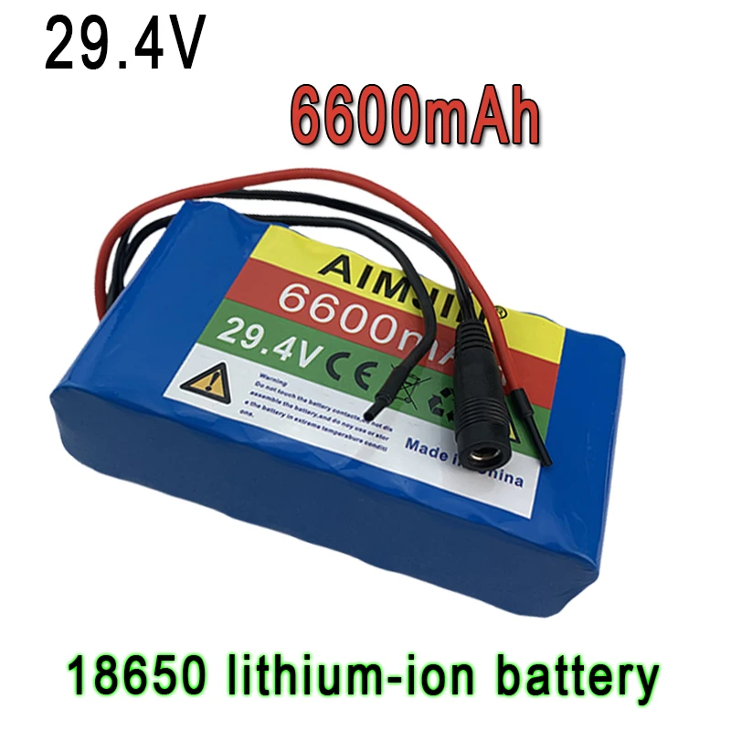 7S2P 29.4V 6600mAh 18650 Battery Lithium Ion Battery For transportation equipment Outdoor Power Supplies etc