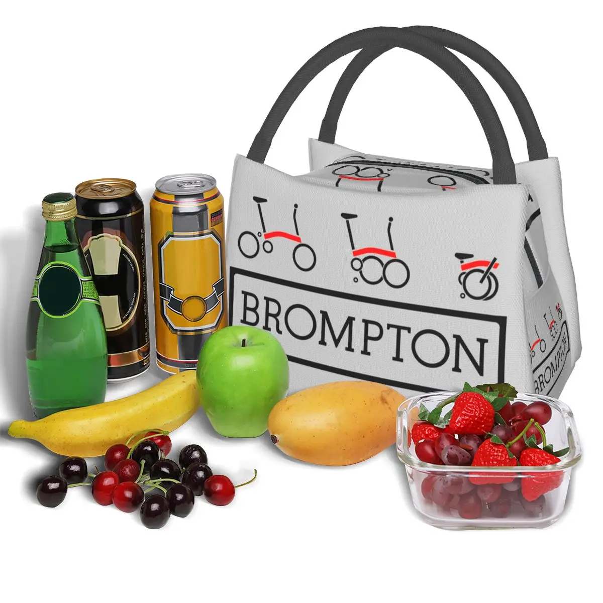 Brompton-bolsas de almuerzo con aislamiento para bicicleta, Bento Box, a prueba de fugas, Tote de almuerzo, bolsas de Picnic, bolsa térmica más fresca para mujer, niños, escuela