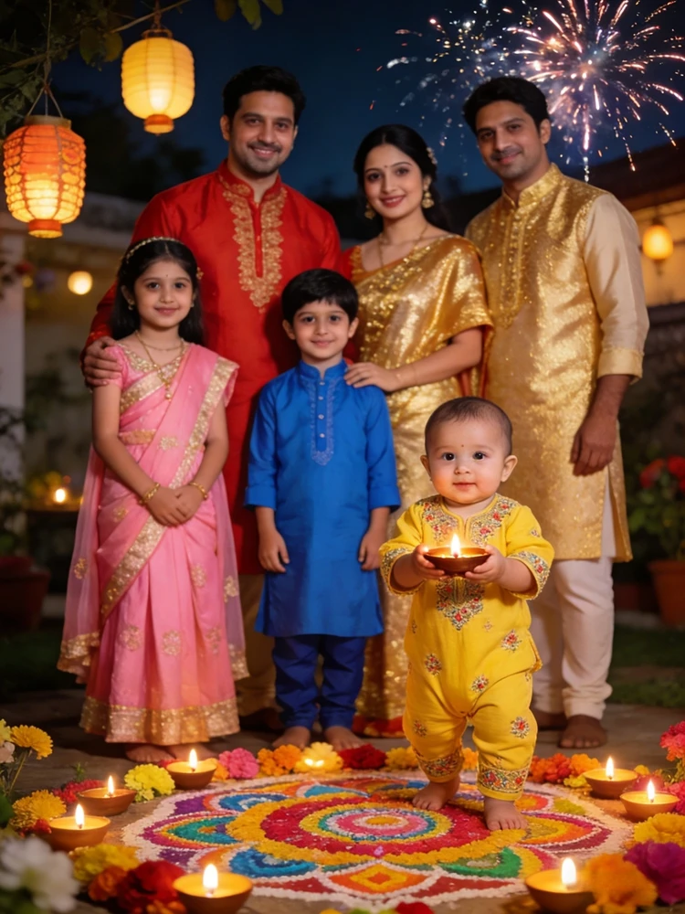 행복한 디왈리 배경 인도 불꽃 축제 공작 디왈리 사진 - Decor Lighting India 리뷰 및 가격