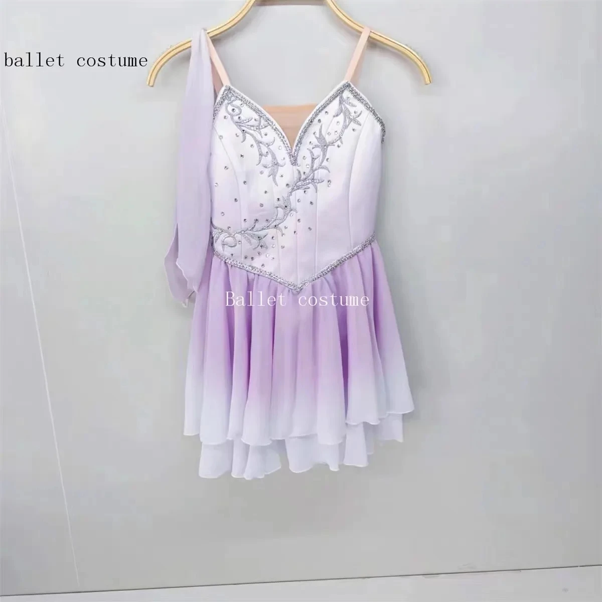 Dimensioni personalizzate, colore personalizzato, abbigliamento da spettacolo per bambini e ragazze, gonna da balletto moderna