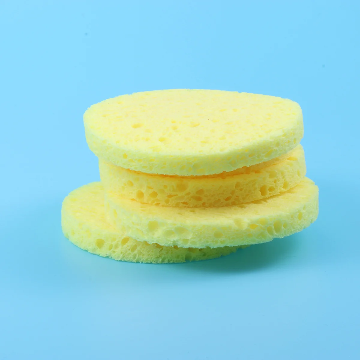 12Pcs Weiche Gesichts Schwamm Natürliche Verdickte Komprimierte Zellulose Gesicht Reinigung Hautpflege Make-Up Entferner Puff Werkzeug