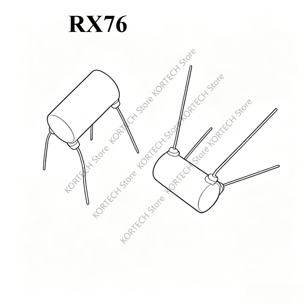 RX76 Four-lead high-precision low-temperature drift wire wound standard sampling precision resistance 0.5W 1W 2W 3W milliohm
