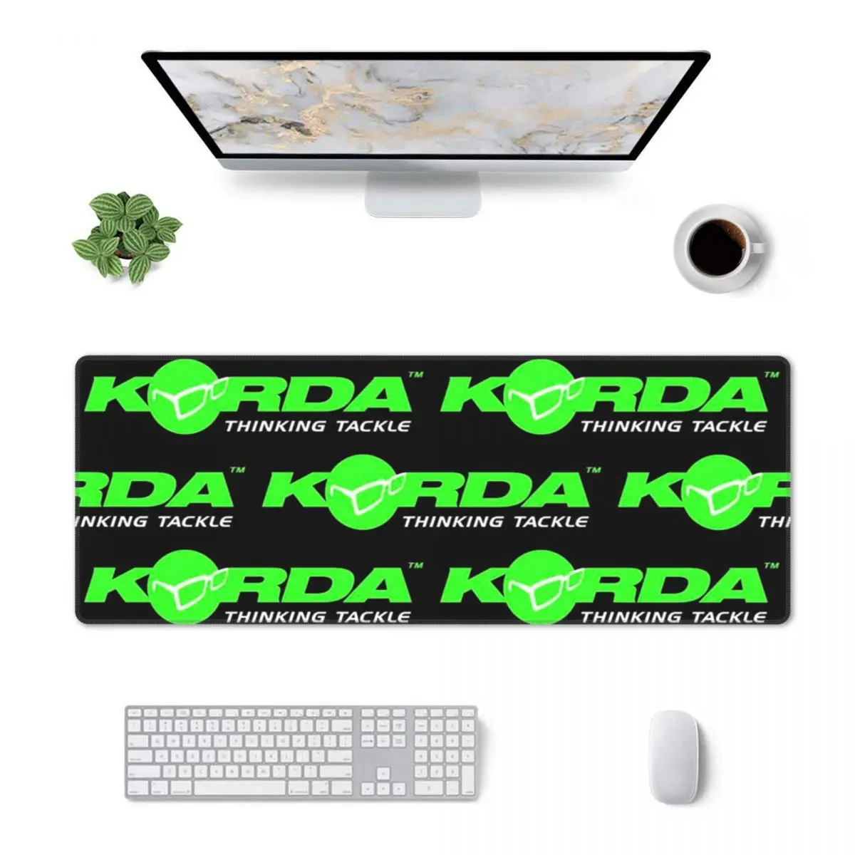 Large Mouse Pad Korda Fishing Logo Gamer PC Laptop Mats Keyboard Carpet Computer Gaming Office Accessories Desk Mat