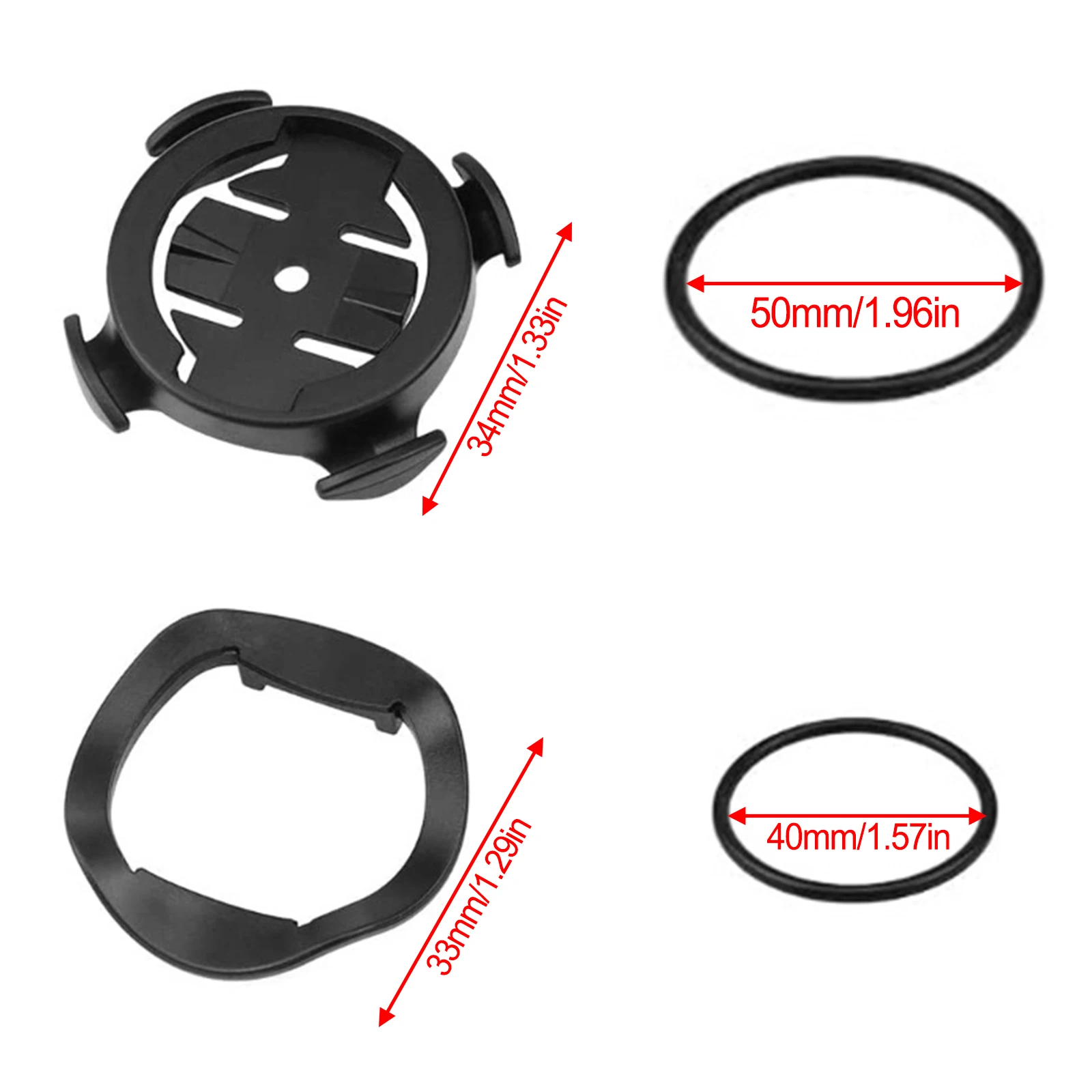 2 Pack Bike Computer Holder for Garmin For Edge 130 200 500 510 520 530 800 1000 Optimal Visibility Easy to Attach