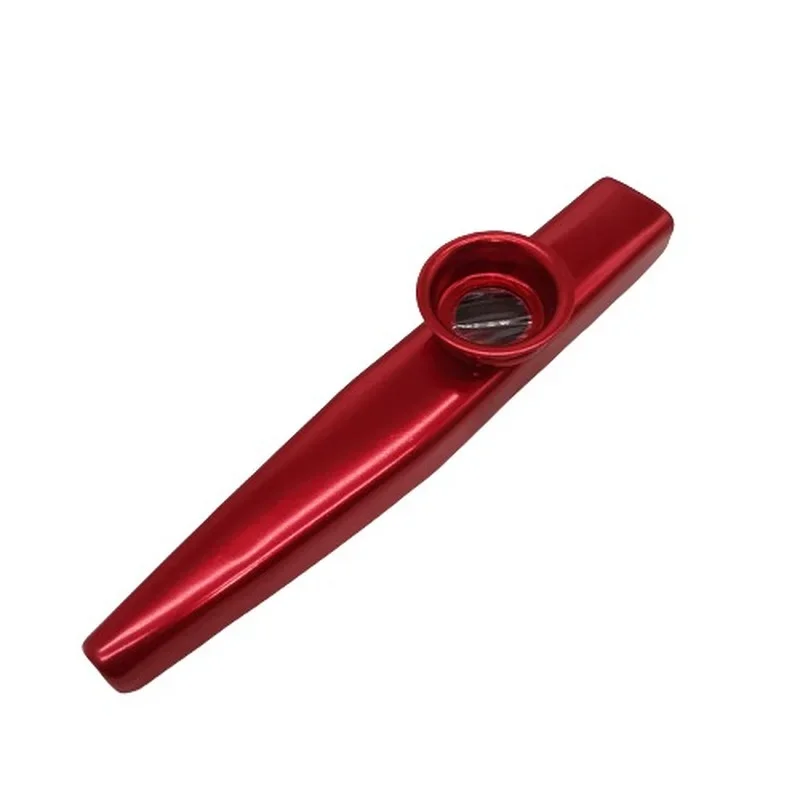 Venda quente 1 pçs metal kazoo leve portátil para iniciante flauta instrumento amantes da música instrumento de sopro design simples