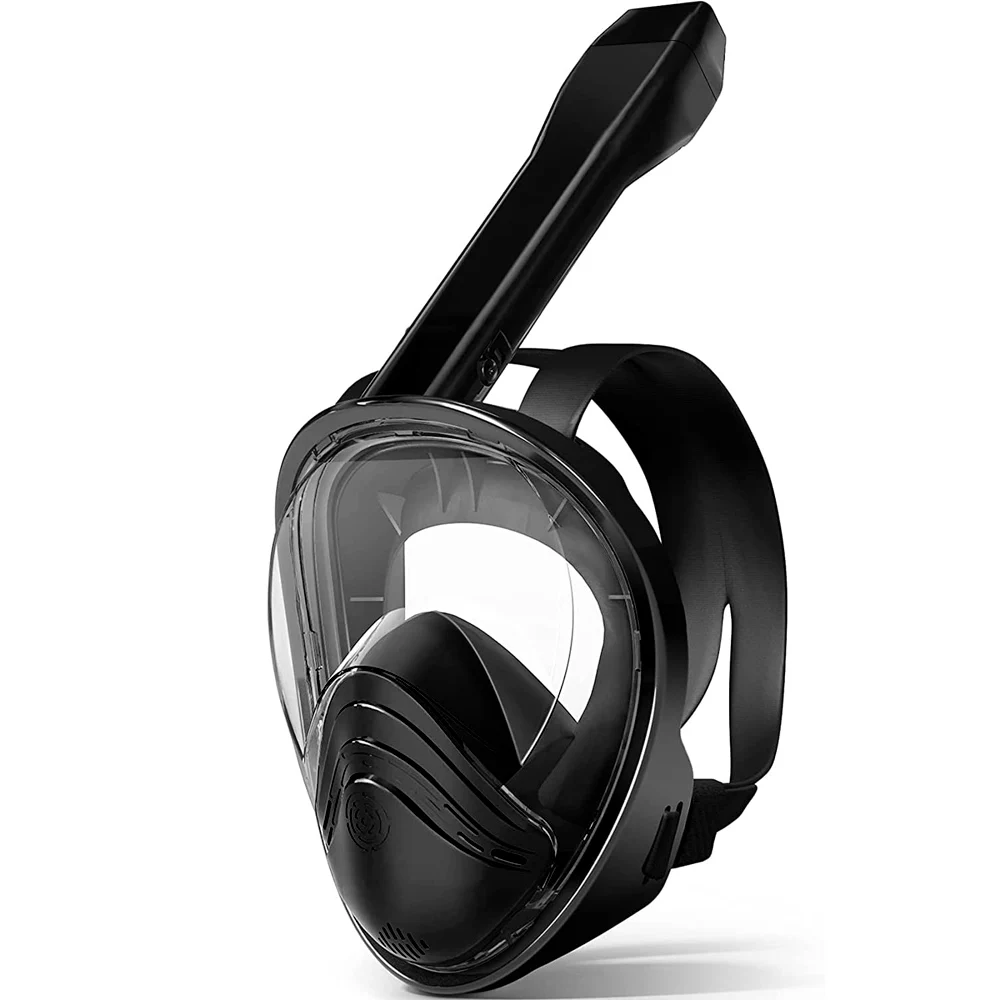 قناع غطس جديد كامل الوجه مع نظام تنفس مطور مضاد للضباب ومضاد للتسرب قناع غطس معدات الغطس للبالغين للسباحة والغوص