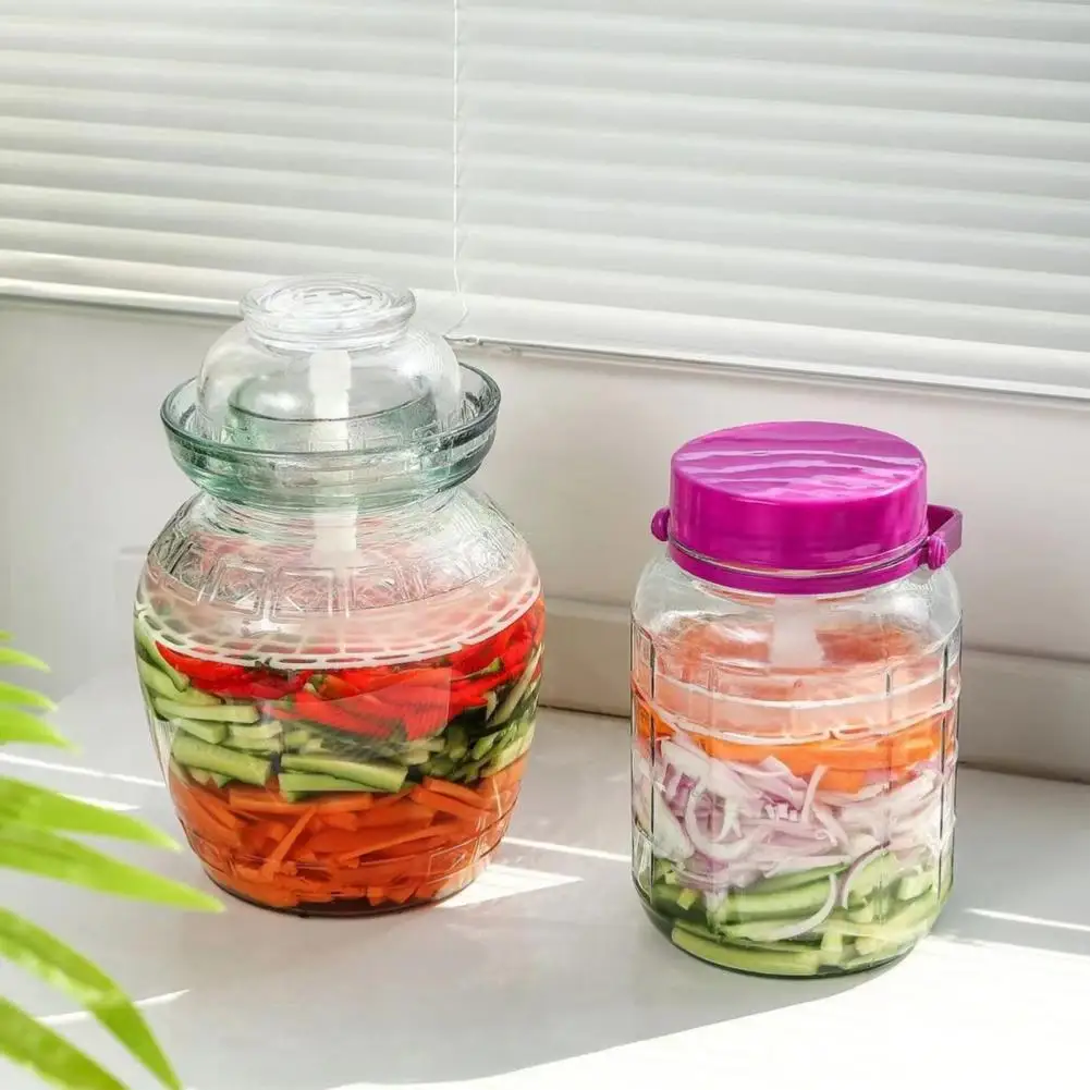 Pickle Pot Press Cucumber Pot Press Plastic Holder for Kimchi Making Adjustable Size Kitchen Gadget Compact Pickle Jar for Home