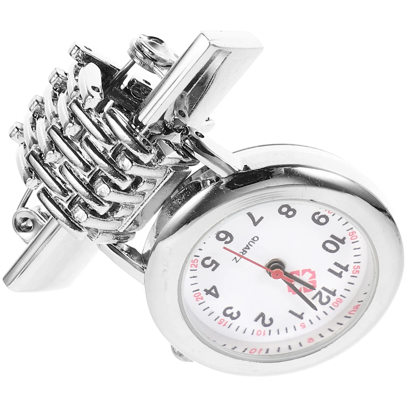 

1pc Medical Pocket For Nurses Durable Luminous Clip-On Design Nurse Badge Timepiece Doctor Hanging Watch Nursing Watch