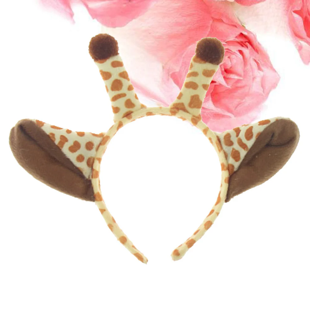 

Kids Giraffe Horn Shape Animals Ears Headband Party Cosplay Costume Headdress Hair Headpiece