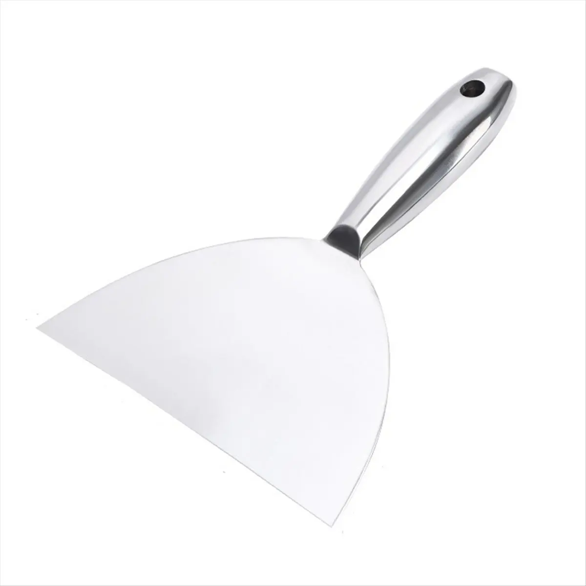 AB45 Putty-Knife 8 Inch, Premium Polished All-Stainless Steel Scraper Tool for Drywall Finishing