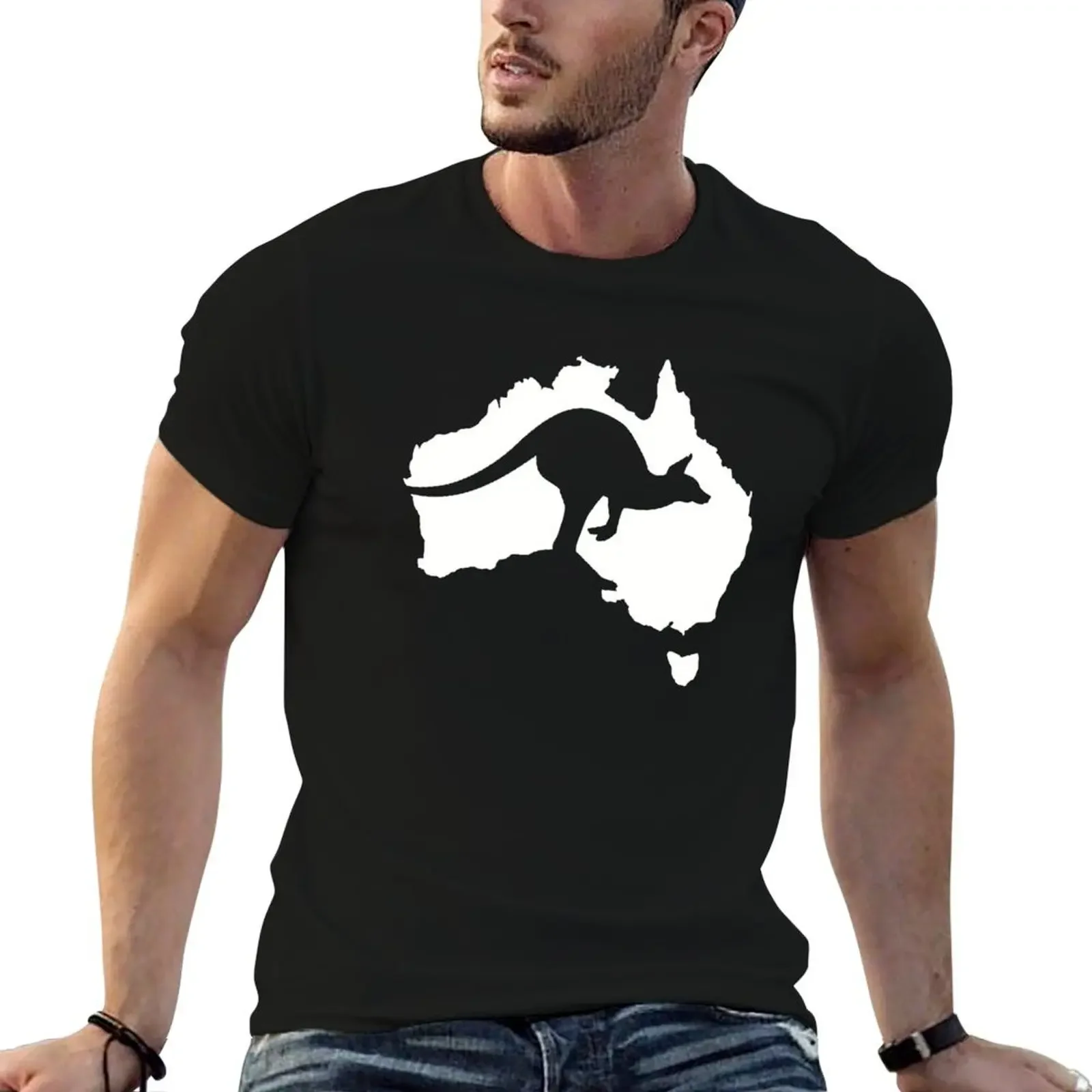 Australia kangaroo T-Shirt vintage anime shirt plus size clothes mens t shirts casual stylish