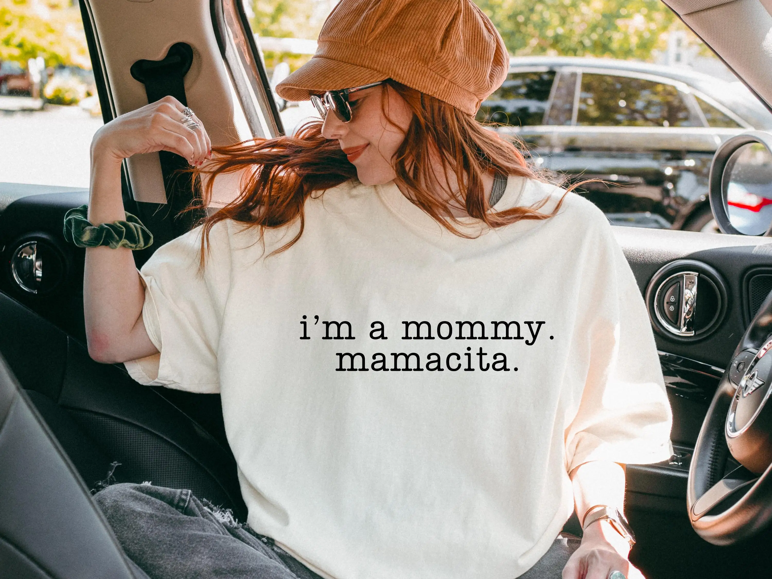 Women I'm A Mommy Mamacita T-Shirt Unisex Cotton Short Sleeve Streetwear Oversized Loose  Love Inspired Island Quotes I'm A Mom