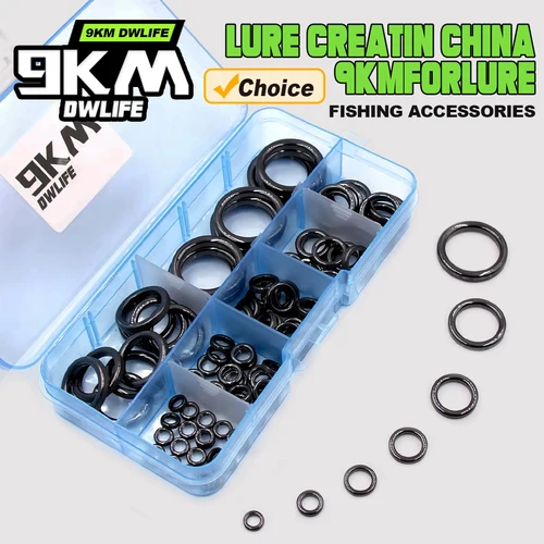 Imagen 1 del producto Anillo guía de caña de pescar, 10 Uds. ~ 100 Uds., anillo guía de cerámica resistente al desgaste, Kit de reemplazo de reparación de caña, anillo de Alconita negro de 6mm ~ 47,3mm