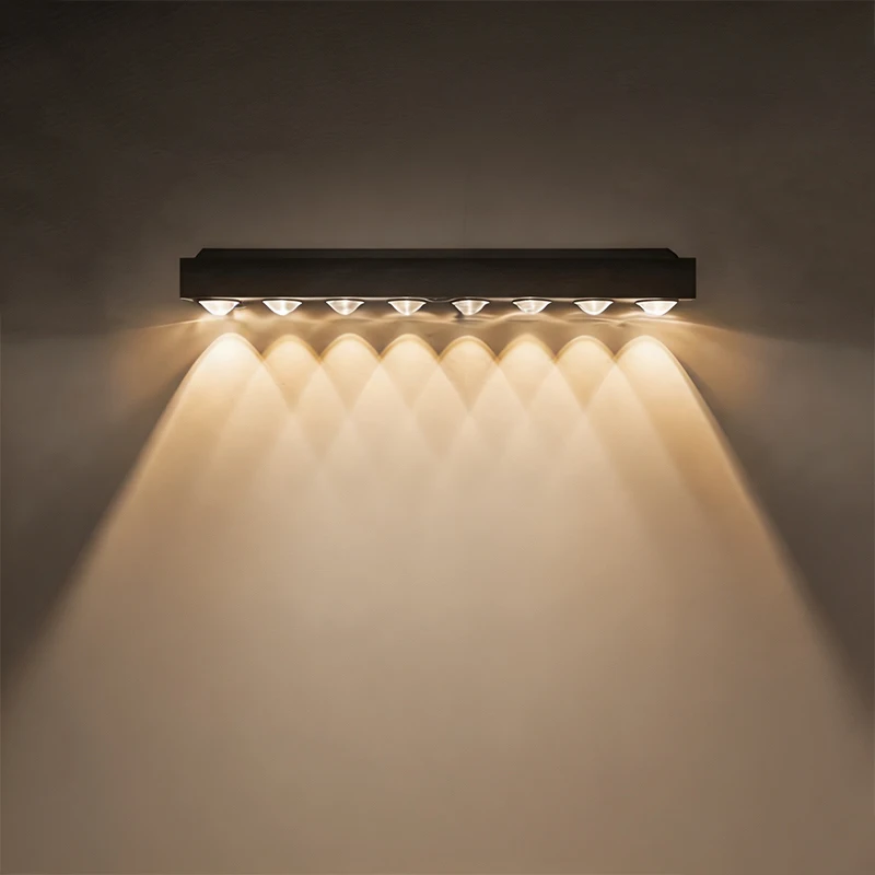 Luces LED Solares para Pared, Decoración de Jardín, Luces para Cercas, Iluminación Exterior para Patio, Calle, Terraza
