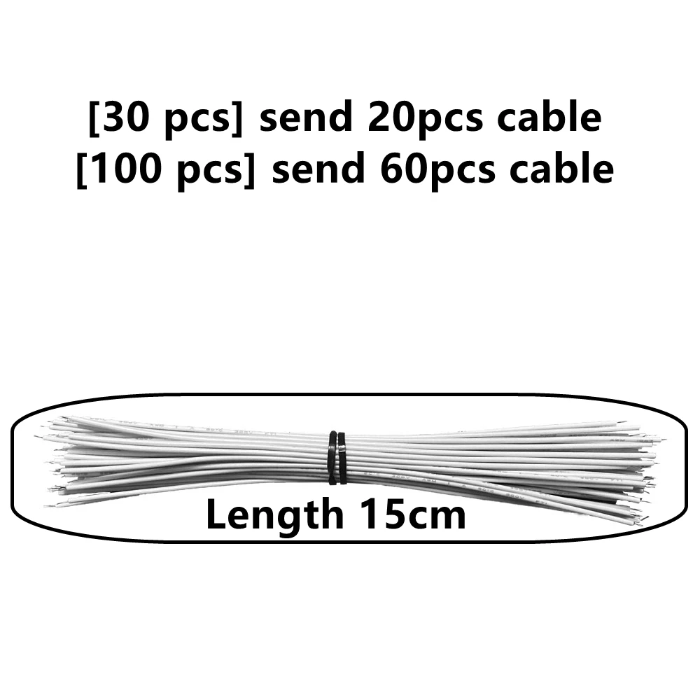 100PCS 3V 6V Emitting Diode SMD Light Bead with Optical Lens Fliter for 32-120 Inch LED TV Backlight Strip Repair