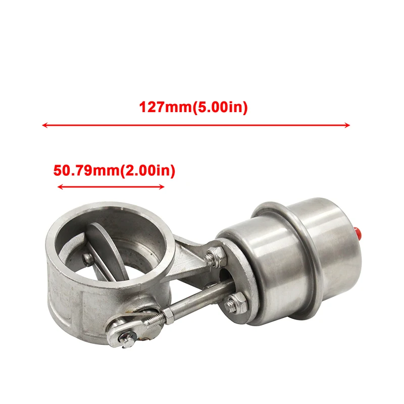 2\'\' 2.5\'\' 3\'\' inch Exhaust Control Valve Set Boost Actuator OPEN Style 63mm/76mm Pipe Pressure: about 1 BAR