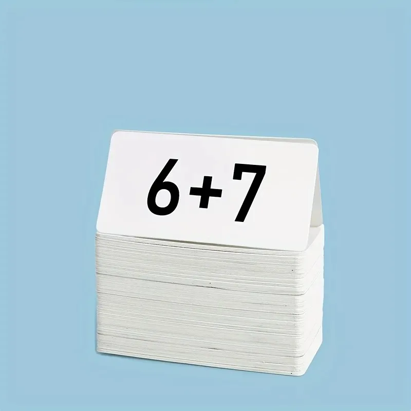 /مع 20 رقمًا، مجموعة بطاقات فلاش الرياضيات 270 قطعة - يتضمن الرموز في حقائق الجمع والطرح - التعلم الممتع للأعمار من 5 إلى 8 سنوات