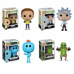 Funko Pop Rick Et Morty Season Cartoon Figure Model Rick 112# Vinyl Dolls MR.MEESEEKS 174# Collectibles Gift Toys for Children