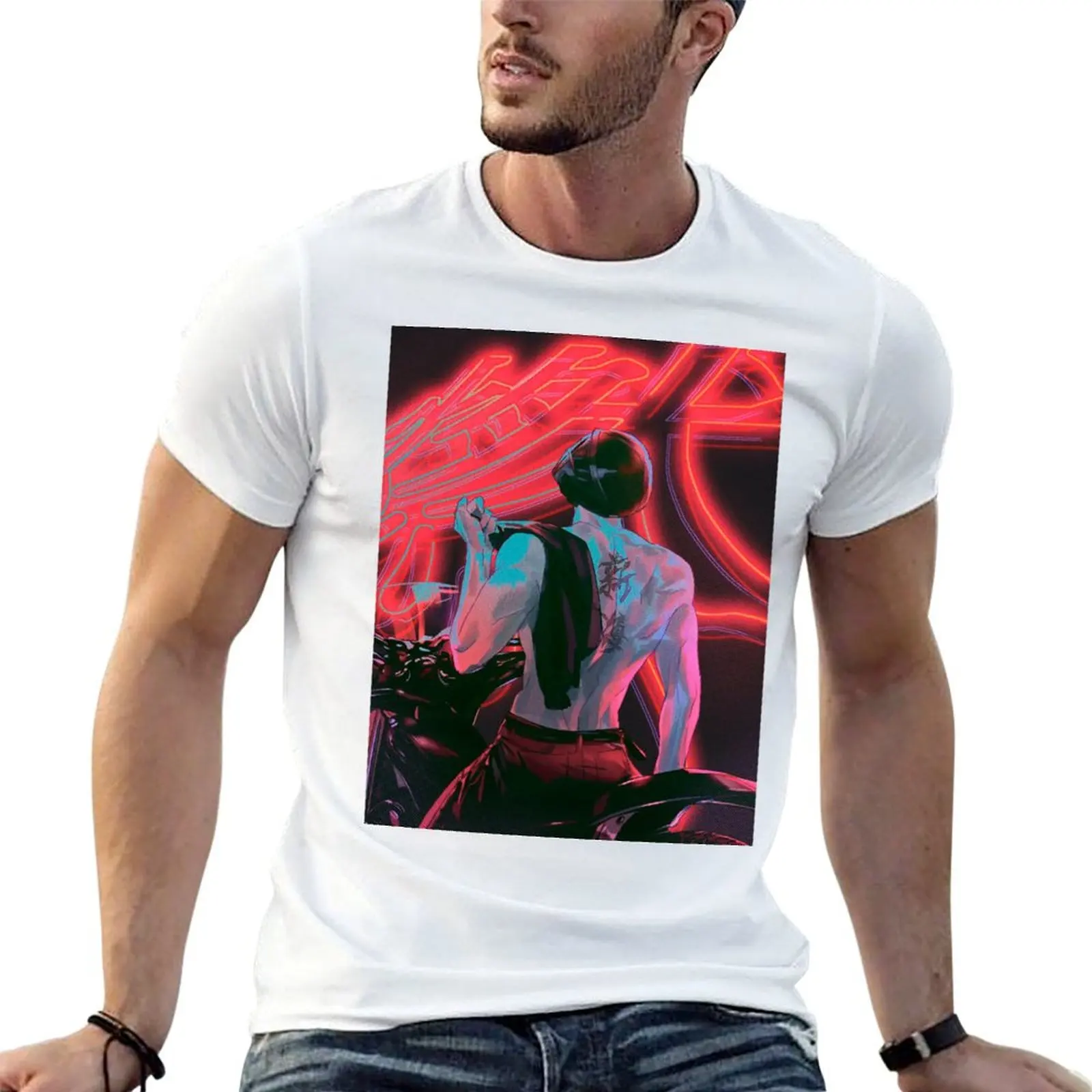 

Jin Cheong Woo Under the green light manhwa T-Shirt t shirt man casual t shirt for man man t shirt cotton high quality T-shirt