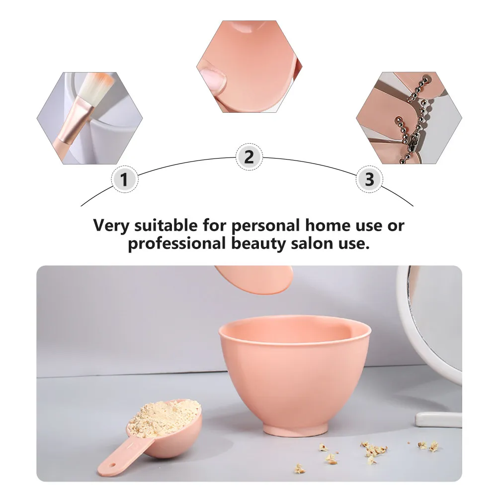 

1Set DIY Mask Bowl Kit Complete Facial Mask Mixing Bowl with Stirring Rod Professional Beauty Salon Tool Durable Multifunction