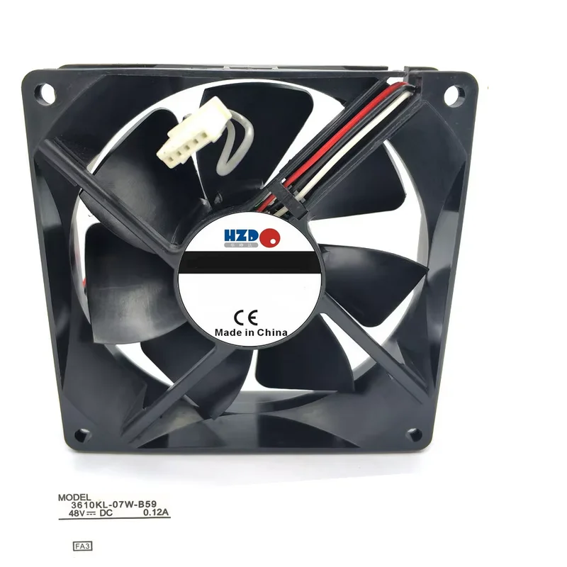 

9cm 9225 3610KL-07W-B59 48V 0.12a Cooling fan 92*92*25MM HZDO