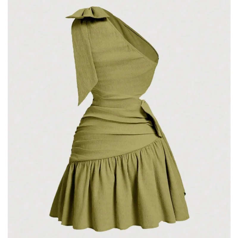 European and American Women's Clothing Mature and Elegant Style High-quality Refined Dress Sexy Elegant Cross-border Short Dress