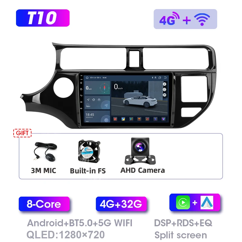 Srnubi Android Autoradio CarPlay Voor KIA RIO K3 2011-2015 Bluetooth Multimedia Video Player 2Din Navigatie Head Unit audio