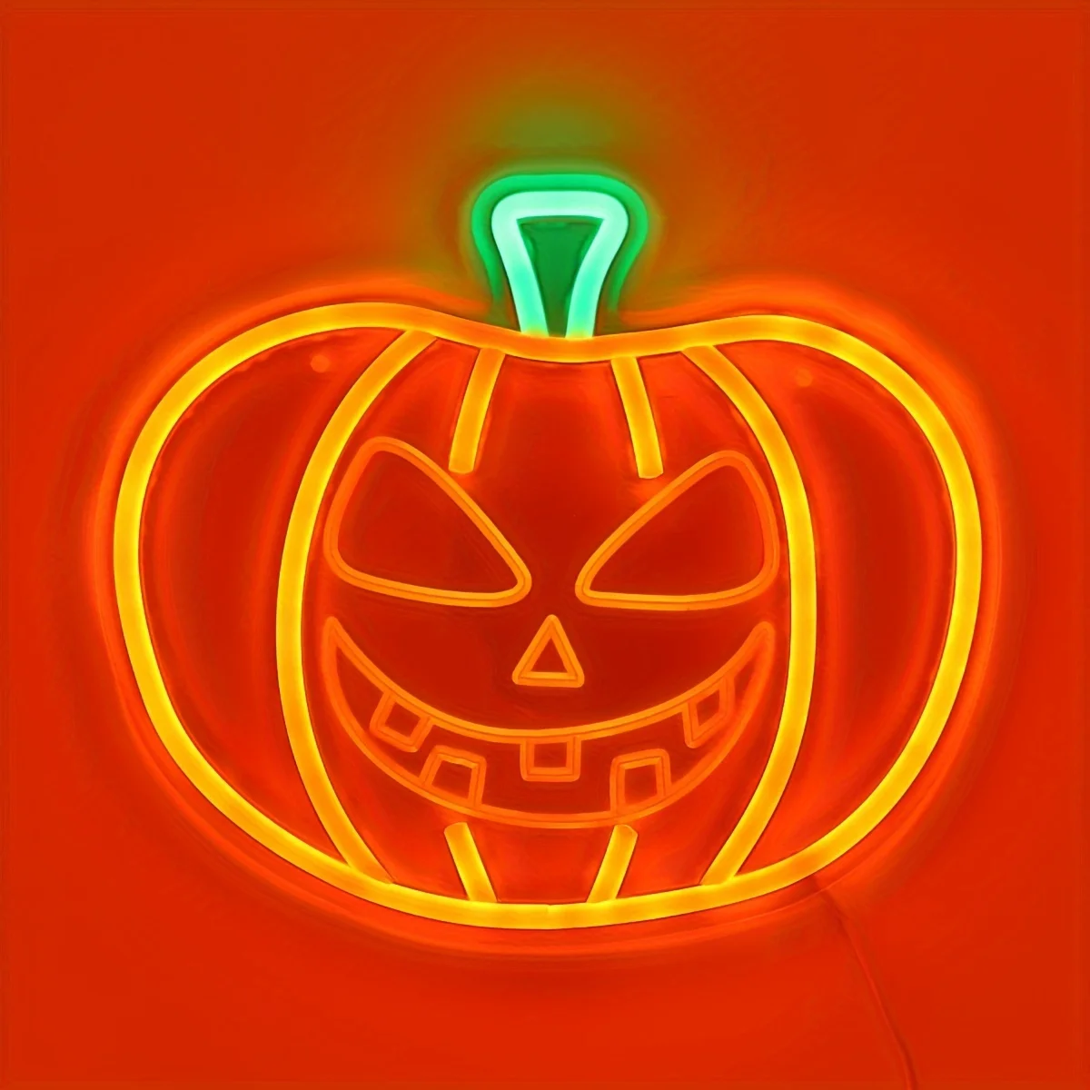 Halloween Pumpkin LED Neon Sign,USB Powered, Neon Light for Party, Room, Pub, Club, Shop, Salon Decor