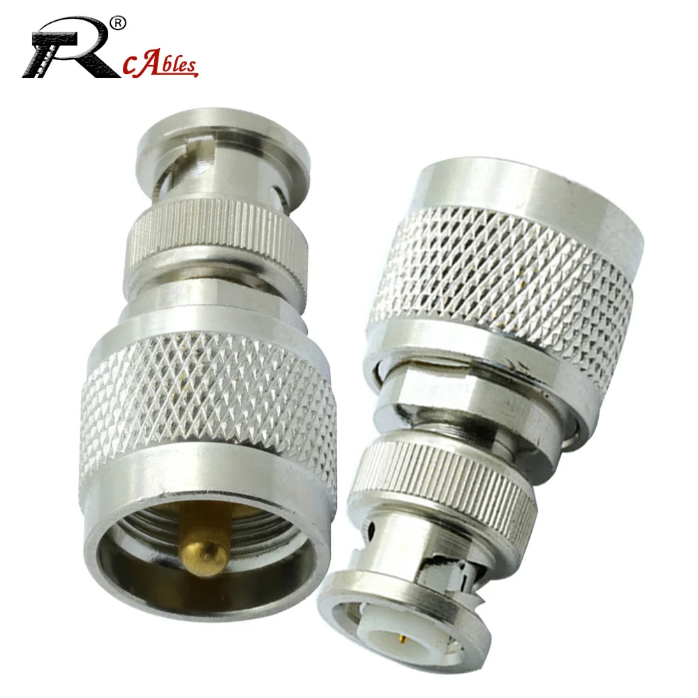 

RF Coaxial Adapter SO239 PL259 UHF Male Female To BNC Male Female Connector Q9 BNC To UHF PL259 SO239 Straight Copper