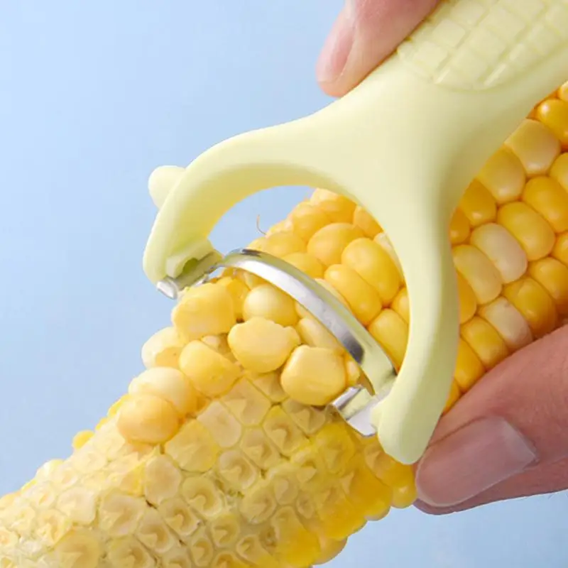 Corn Cob Stripper Tool Corn Peeler Stripper Stainless Steel Splitter Tool Cob Corn Thresher Stripping Tool Corn Cutter Off Cob