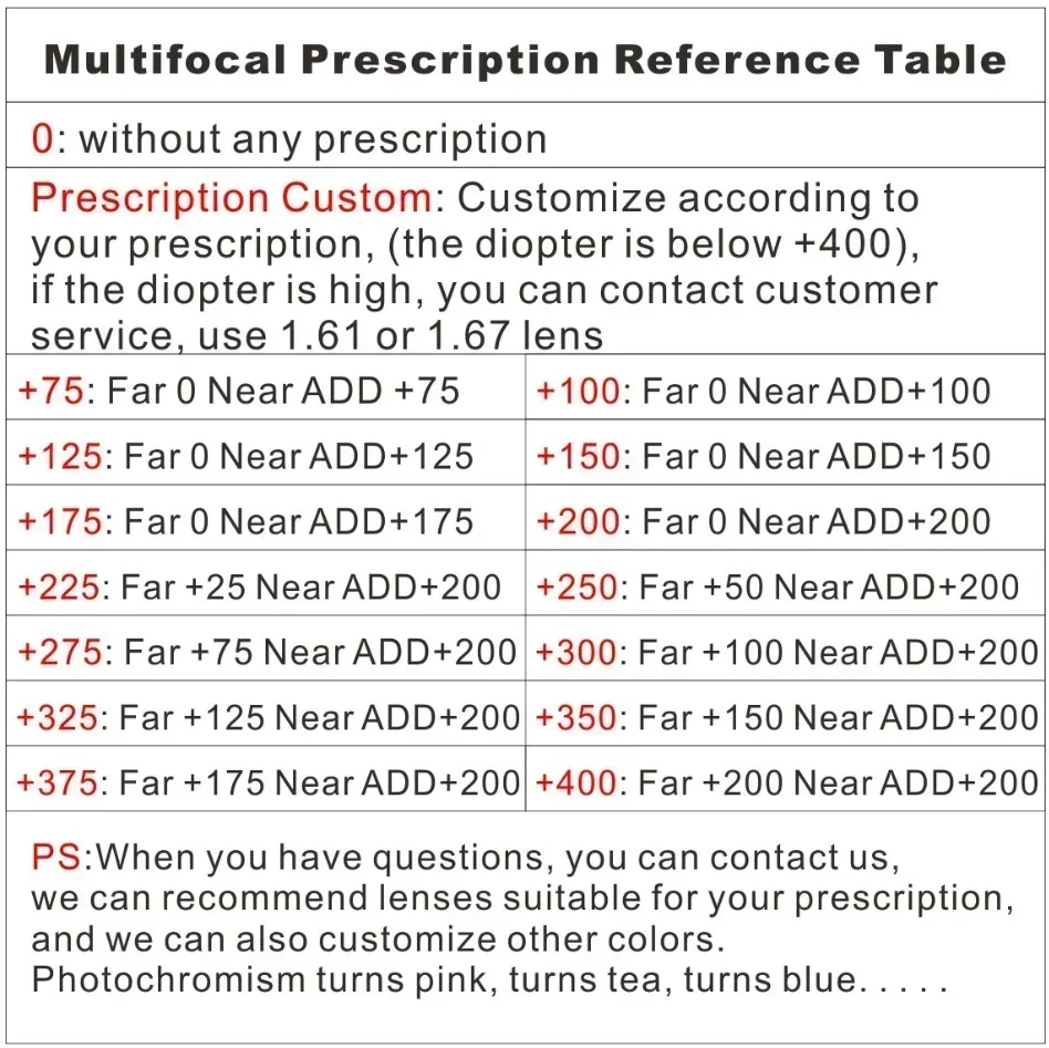 أزياء فيكي للرجال والنساء بإطارات صغيرة مستديرة. نظارات طبية قابلة للتخصيص فوتوكروميك متعددة البؤر 9601