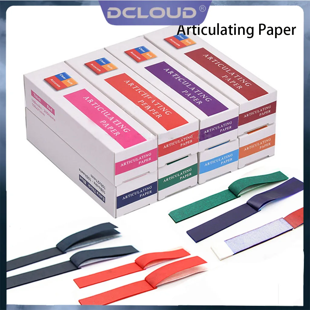 10Book/Box Dental Articulating Paper Articulation Strips Sheet  Red Blue Green Teeth Whitening Dentistry Oral Care Materials