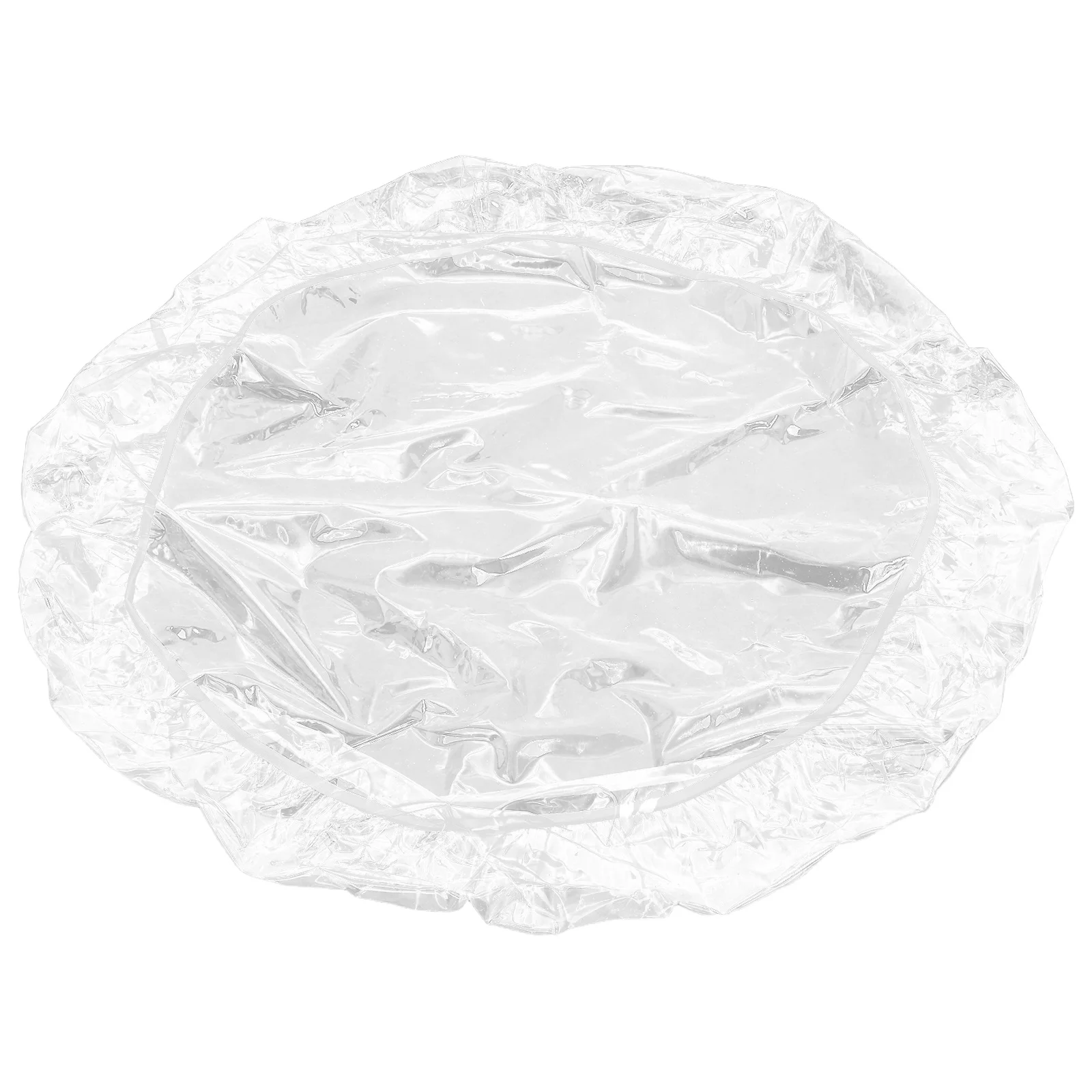 

Clear PVC Round Tablecloth 60 Inch Thick Elastic Edge Waterproof Spill-Proof Transparent Dining Patio Protector