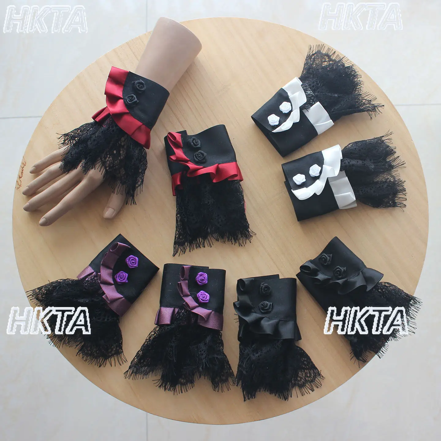 dark-punk-subculture-2026-spring-new-lolita-rose-lace-splicing-folds-gothic-y2k-hand-sleeve-black-wristband-apparel-accessories