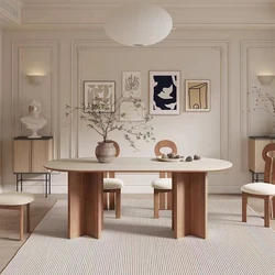 Modern Wooden Dining Table Designer Organiser Nordic Kitchen Dinner Table Center Design Tavolo Da Pranzo Living Room Furniture