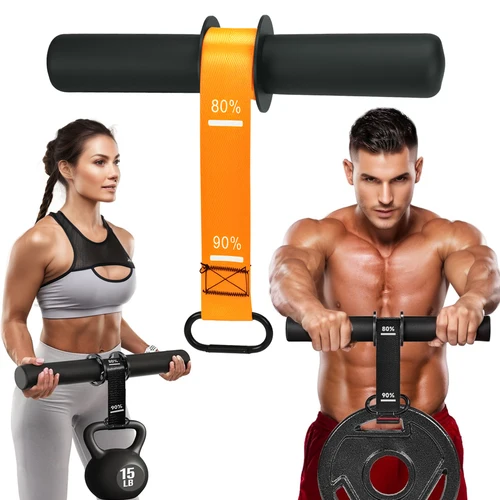 Rodillo de muñeca para entrenador de fuerza del antebrazo con mango antideslizante grueso, cinturón ajustable, equipo de Fitness para entrenamiento en casa, duradero