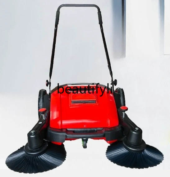 Limpiador de suelo tipo empuje AL920, almacén de fábrica, carrito de limpieza Industrial, barredora manual, fabricante de limpiador de polvo